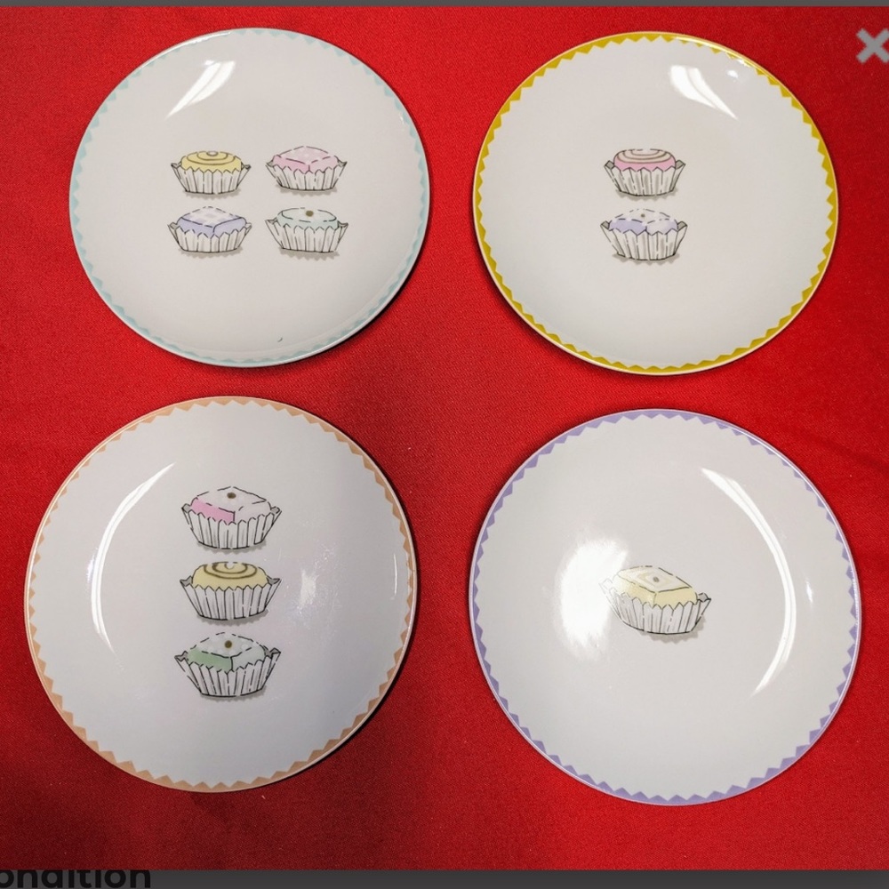 Nancy Green Dessert Plates (4)